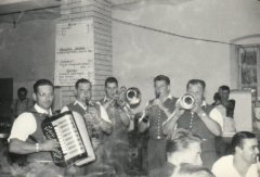 Musik bei den Kilber Feuerwehrtage in den sechziger Jahren