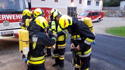 Atemschutzübung in Unterschmidbach