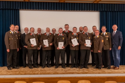 Ehrungen am Abschnittsfeuerwehrtag 2021