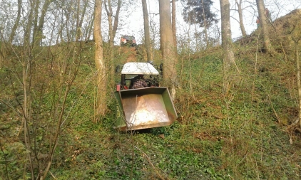 Traktorbergung am Rametzberg