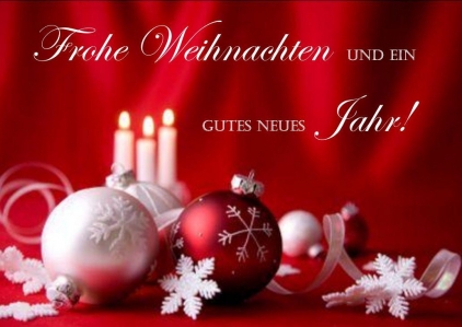 Frohe Weihnachten und einen guten Rutsch!