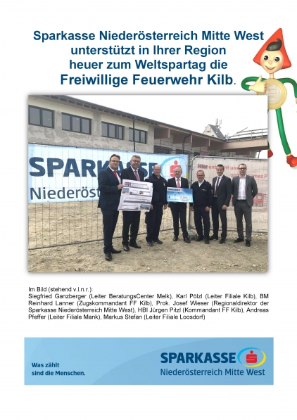 Spende der Sparkasse NÖ Mitte West