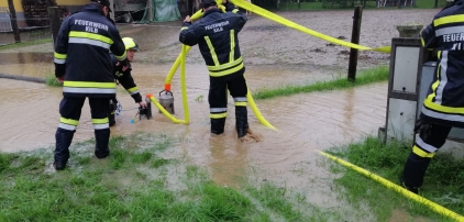 Hochwasser nach ergiebigen Regenfällen