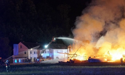 Großbrand in Steingrub - Gemeinde Texing