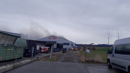 Brandeinsatz Abfallentsorgungsbetrieb