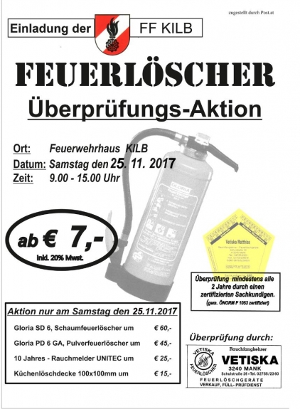 Feuerlöscherüberprüfung